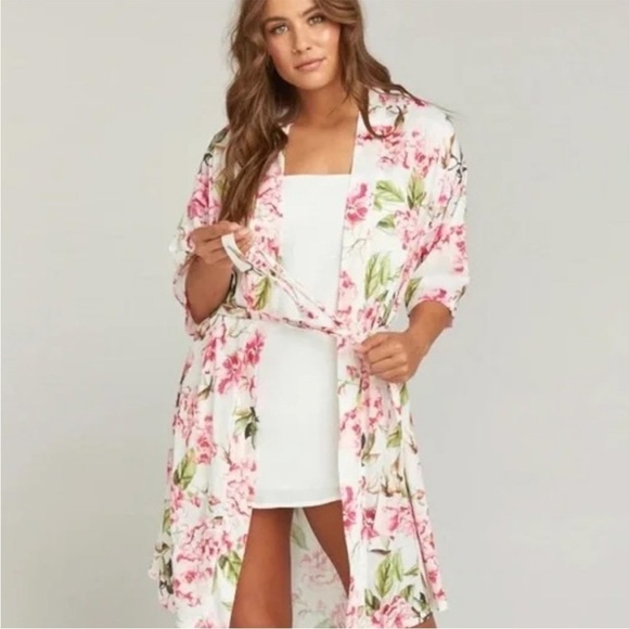 Show Me Your Mumu Brie Robe Floral Intimates OS - Picture 4 of 16